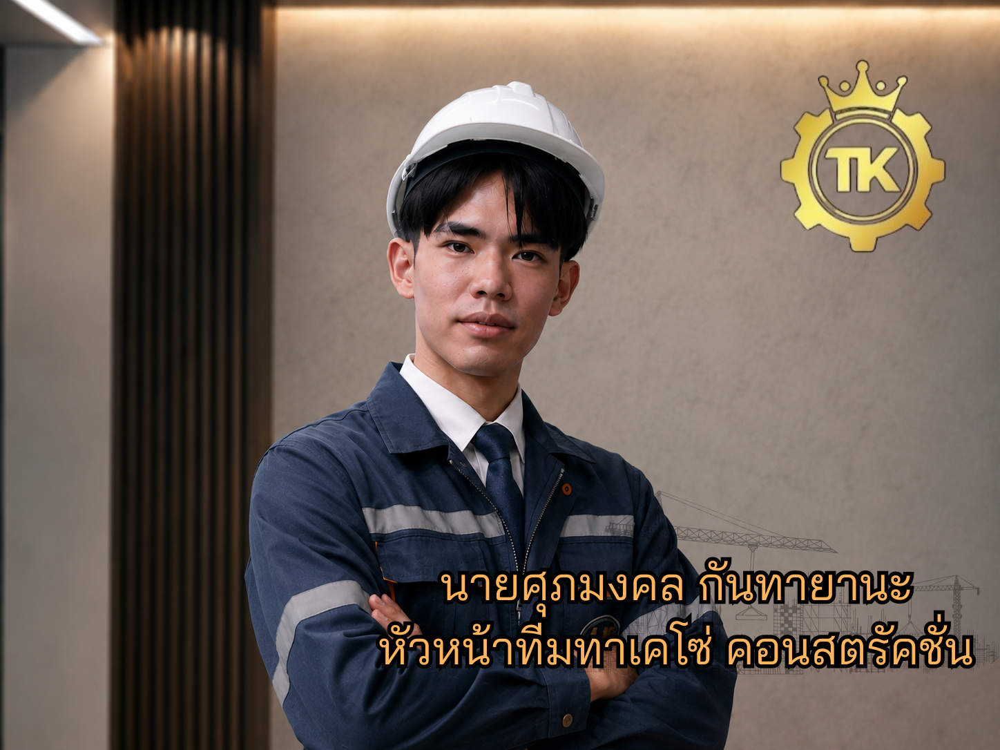 นายศุภมงคล กันทายานะ หัวหน้าทีมทาเคโซ่ คอนสตรัคชั่น